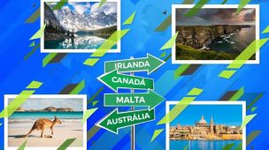 Concorra a bolsas de estudos no Canadá, Austrália, Irlanda e Malta